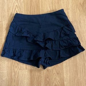 Blush Brand- ruffled Black “short/Skirt”- Size Medium
